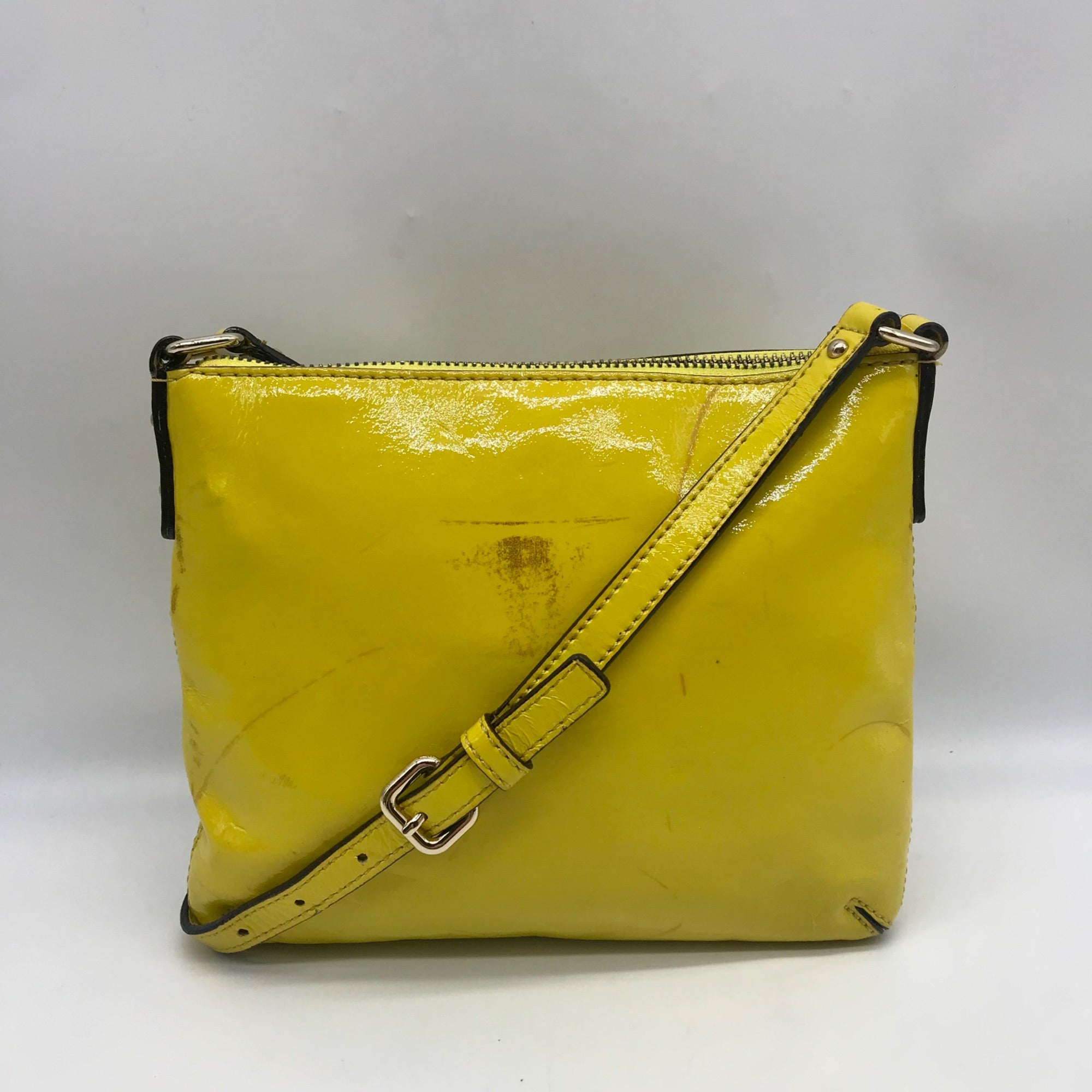 Kate Spade Yellow Leather Tenley Flicker Crossbody