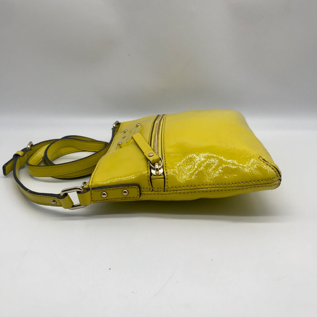 Kate Spade Yellow Leather Tenley Flicker Crossbody