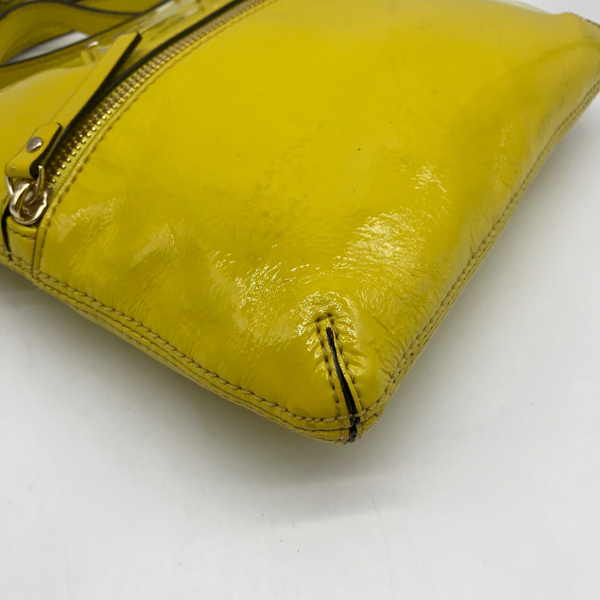 Kate Spade Yellow Leather Tenley Flicker Crossbody