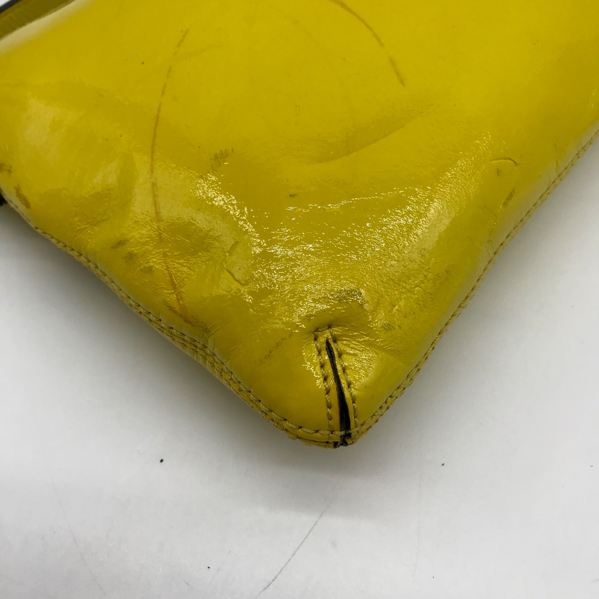 Kate Spade Yellow Leather Tenley Flicker Crossbody