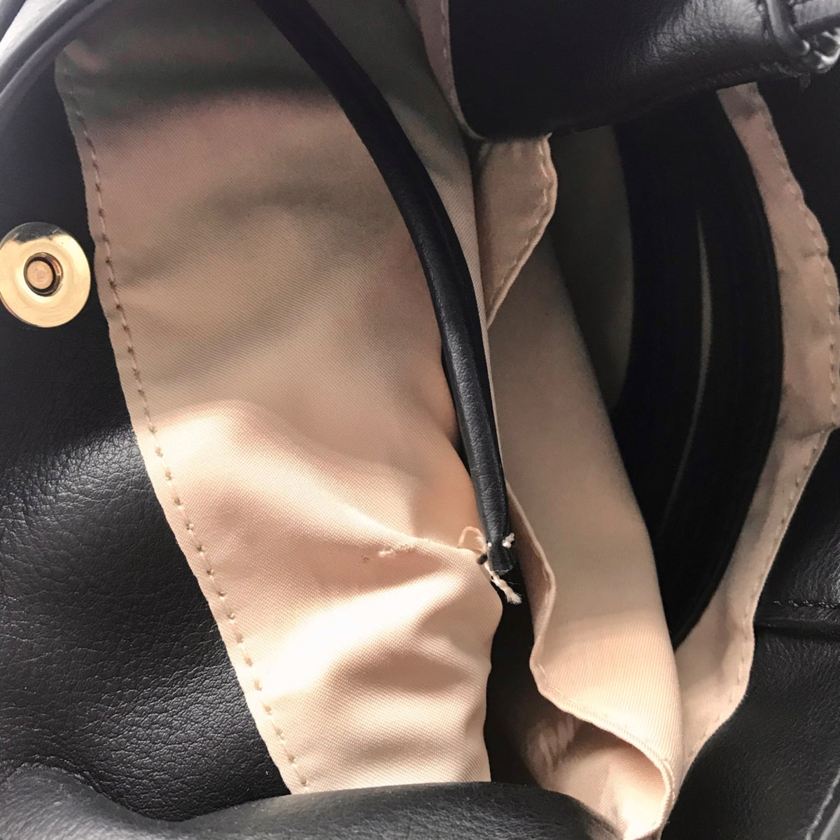 International Concepts Black Leather Nailaa Belted Crossbody