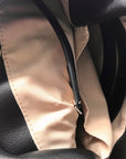International Concepts Black Leather Nailaa Belted Crossbody