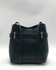 International Concepts Black Leather Nailaa Belted Crossbody
