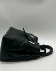 International Concepts Black Leather Nailaa Belted Crossbody