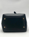 International Concepts Black Leather Nailaa Belted Crossbody