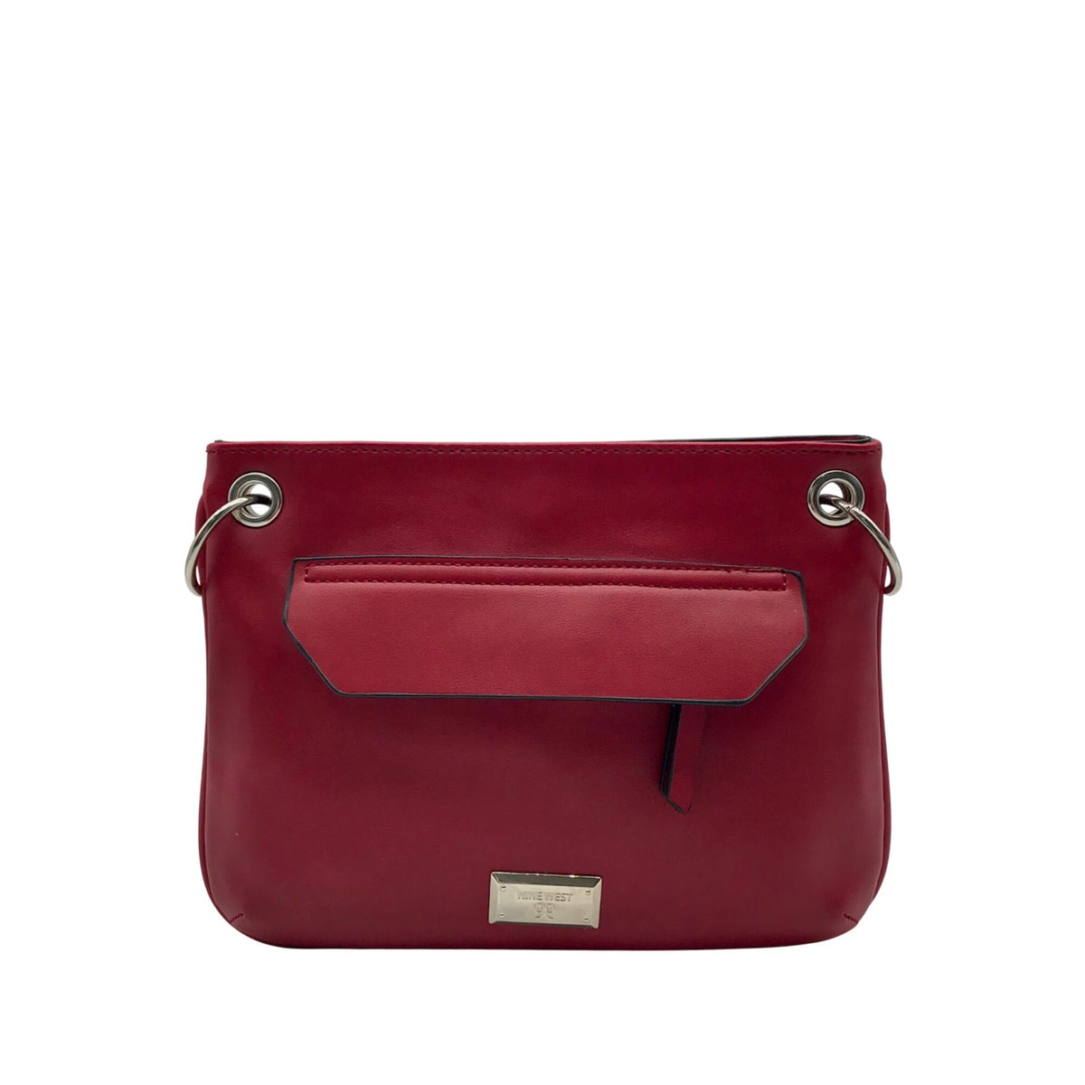 Nine West Red Faux Leather Shoulder Bag