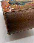 Anuschka Tan Flying Jewels Leather Crossbody Bag