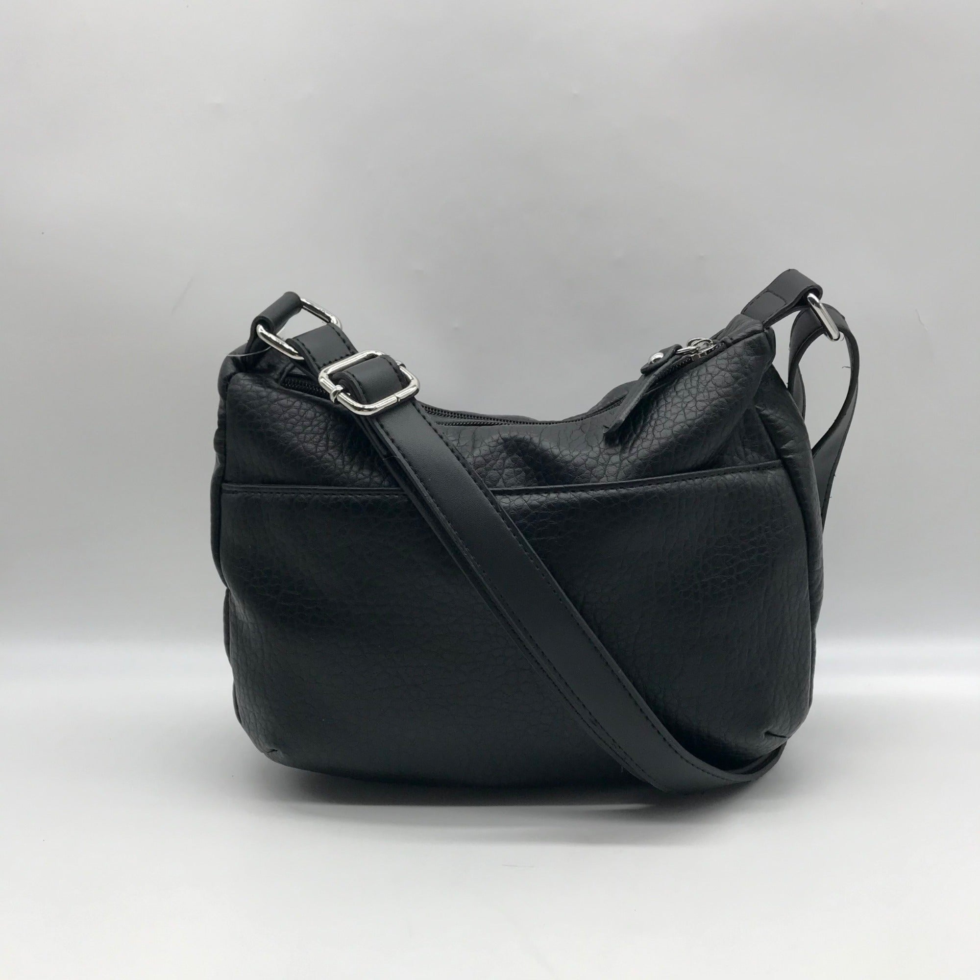 Giani Bernini Black Faux Leather Hobo Bag
