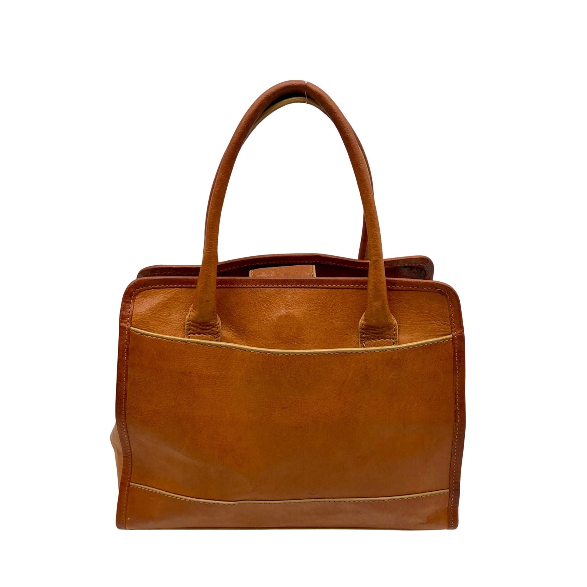 Noonday Collection Tan Leather Bravo Bag