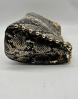 I.N.C. International Concepts Grey/Black Snakeskin Salee Medium Shoulder Bag