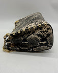 I.N.C. International Concepts Grey/Black Snakeskin Salee Medium Shoulder Bag