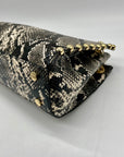 I.N.C. International Concepts Grey/Black Snakeskin Salee Medium Shoulder Bag