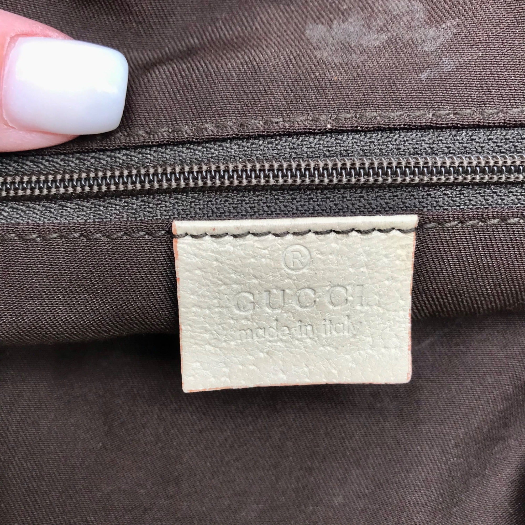 Gucci Brown and Beige Monogram GG Canvas Eclipse Shoulder Bag