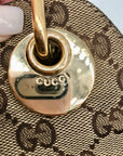 Gucci Brown and Beige Monogram GG Canvas Eclipse Shoulder Bag
