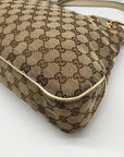 Gucci Brown and Beige Monogram GG Canvas Eclipse Shoulder Bag