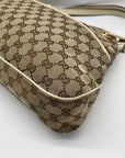 Gucci Brown and Beige Monogram GG Canvas Eclipse Shoulder Bag