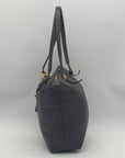 Tommy Hilfiger Black Pebbled Leather Tote Bag