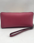Michael Kors Pink Saffiano Leather Wristlet Clutch