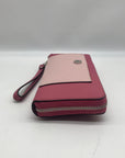 Michael Kors Pink Saffiano Leather Wristlet Clutch