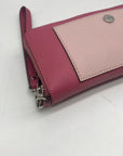 Michael Kors Pink Saffiano Leather Wristlet Clutch