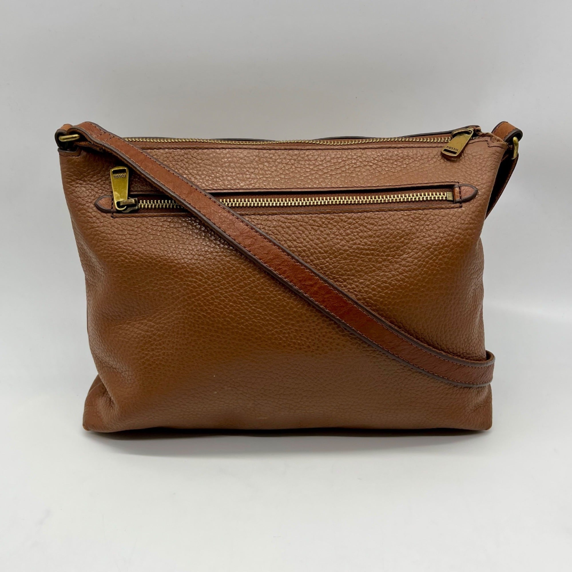 Fossil Kinley Brown Crossbody Bag