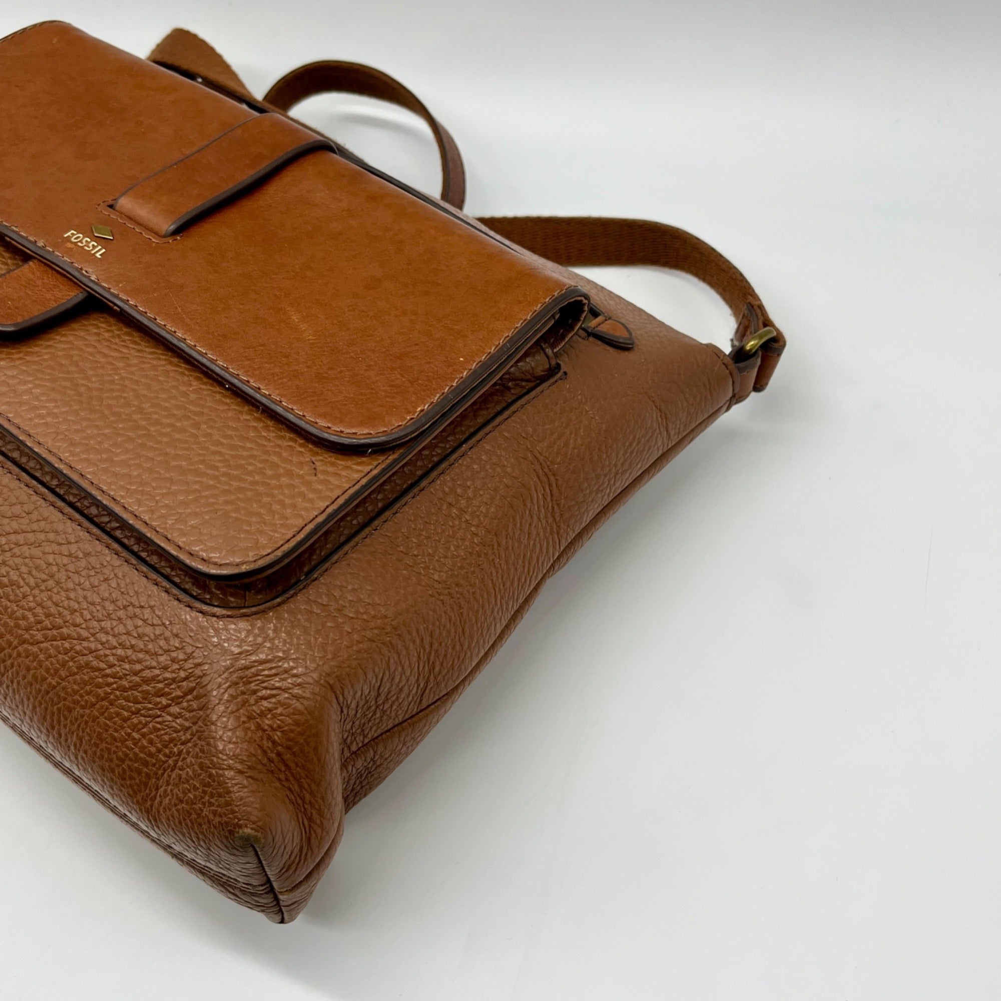 Fossil Kinley Brown Crossbody Bag