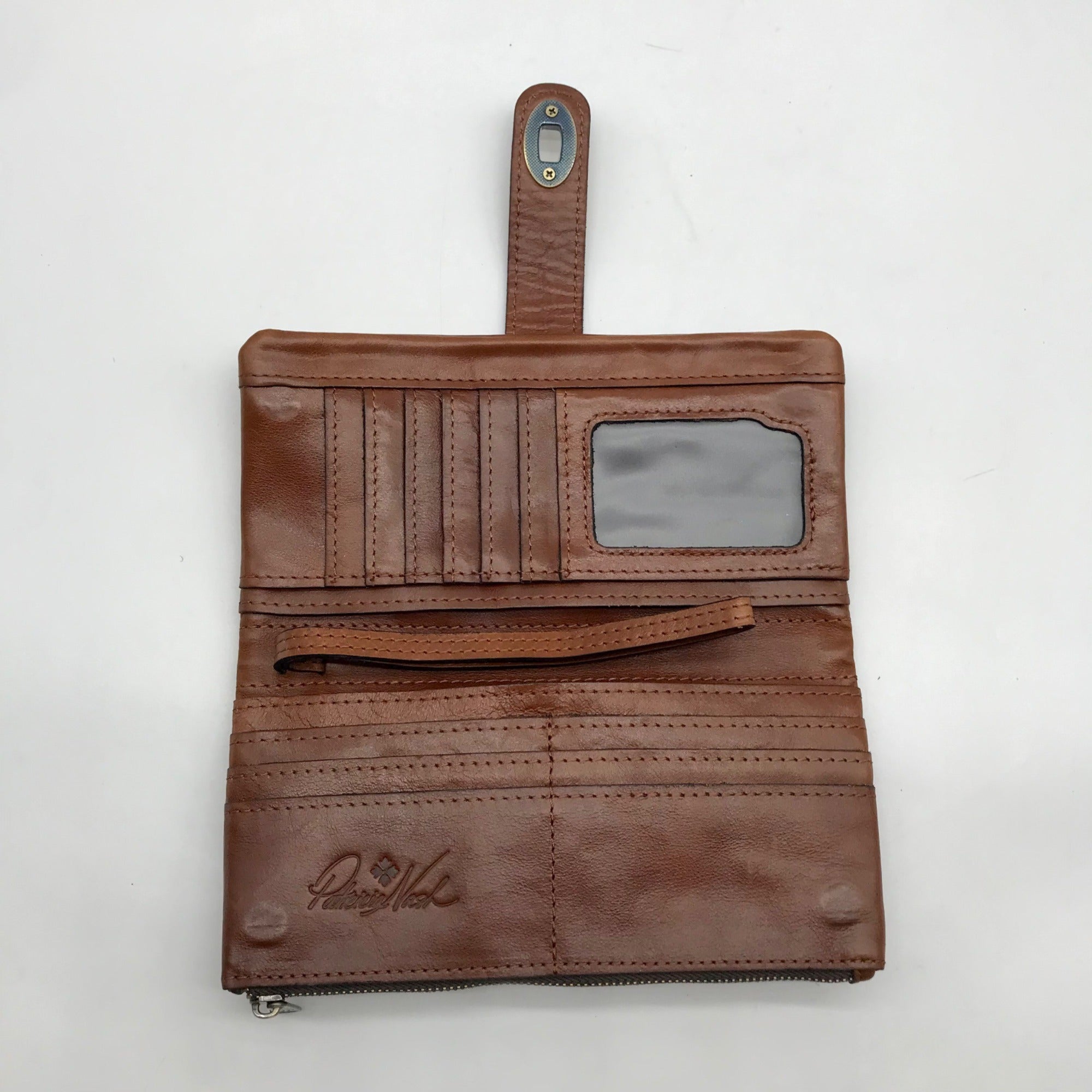 Patricia Nash Brown Leather Annesley Wallet
