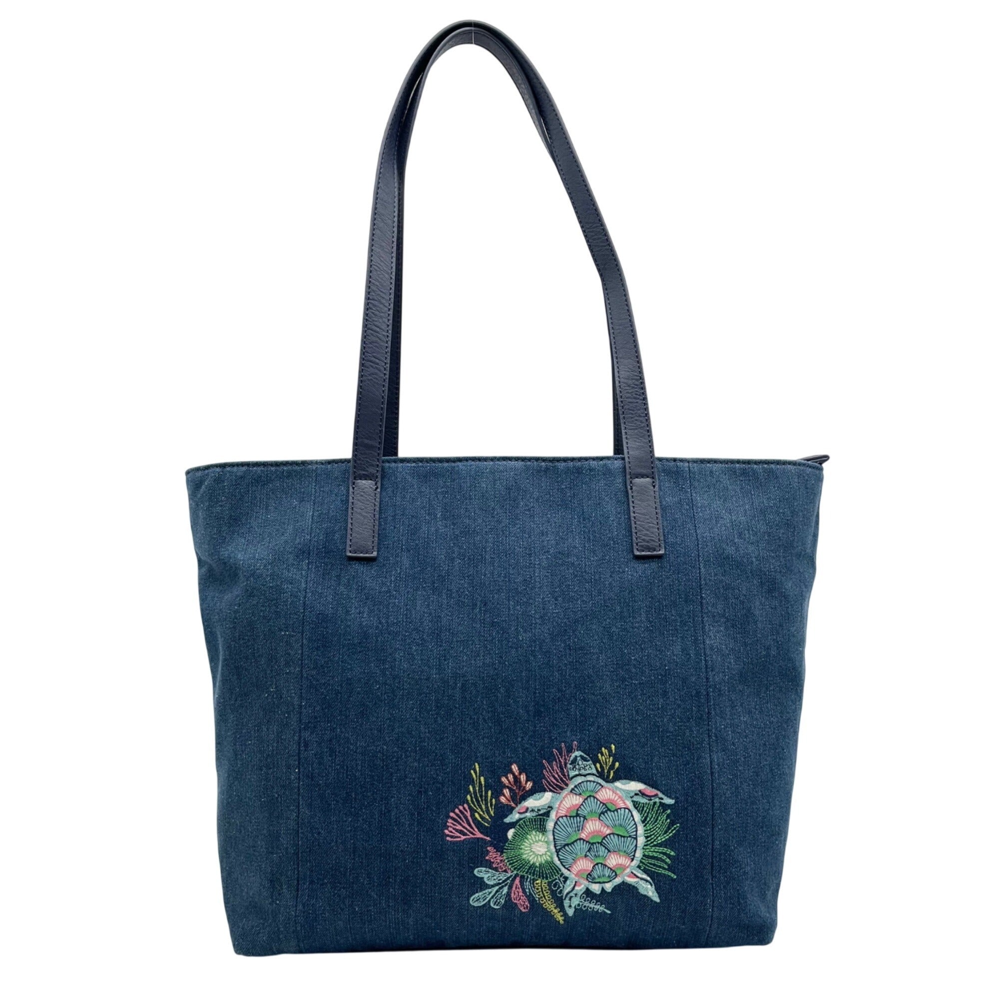 The Sak Denim Seascape Metro Tote Bag