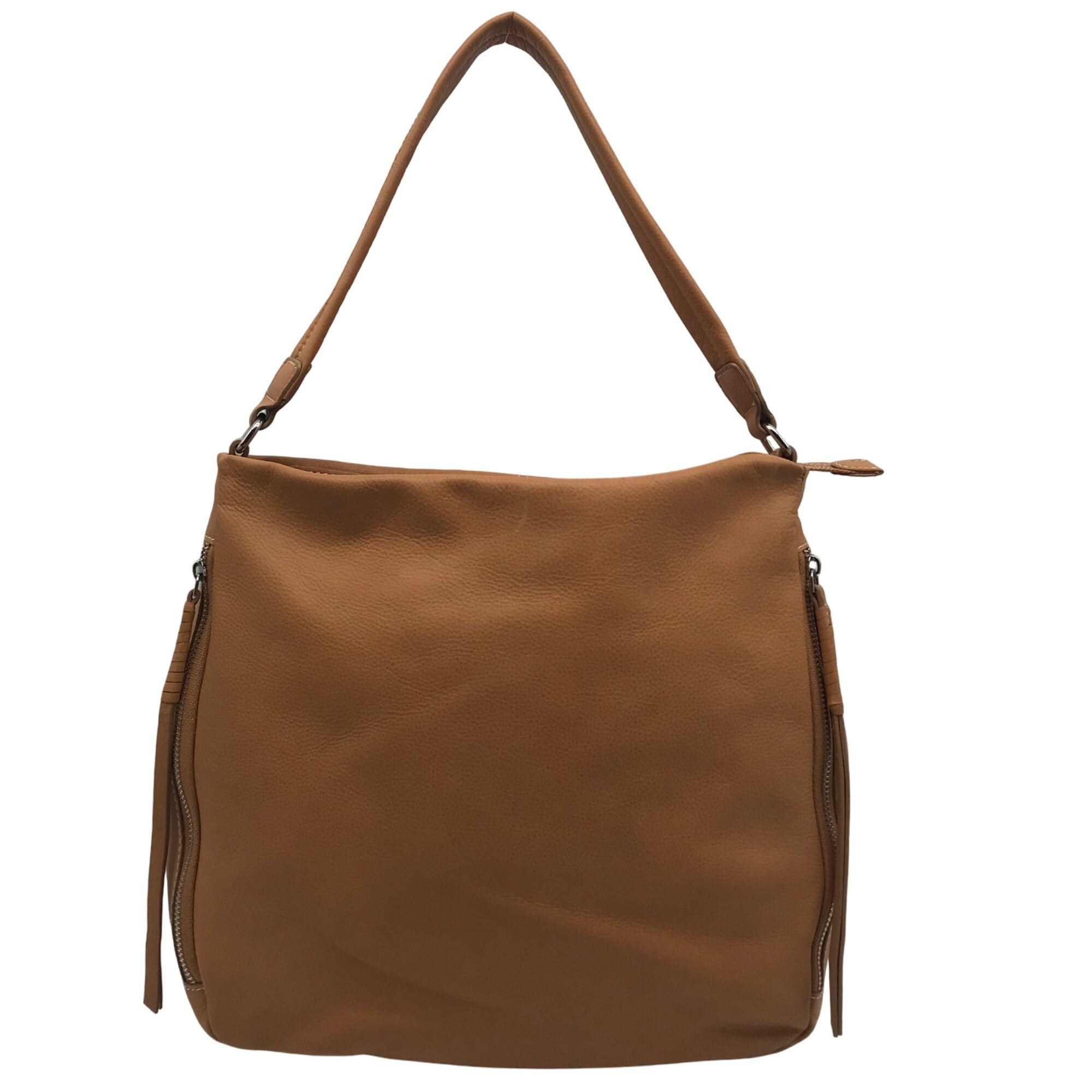 Unbranded Tan Leather Hobo Crossbody
