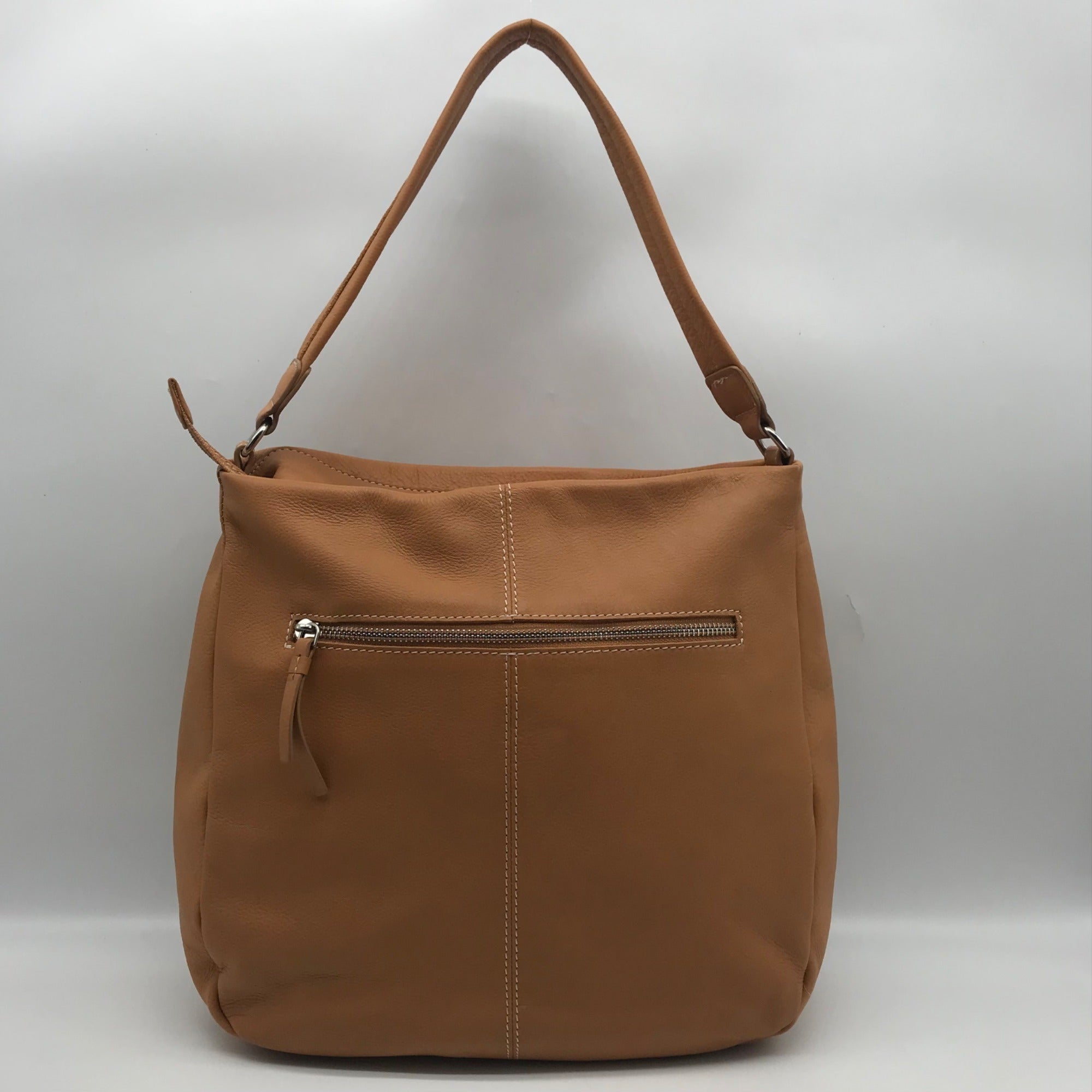 Unbranded Tan Leather Hobo Crossbody