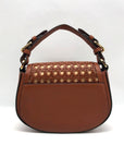 Ralph Lauren Brown Leather & Raffia Woven Tanner Crossbody Bag  - NWT