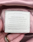 Coach White Leather Vintage Kristin Double Zip Satchel F22304