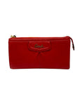 Coach Red Cherry Leather Ashley Zippy Wristlet