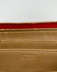 Coach Red Cherry Leather Ashley Zippy Wristlet