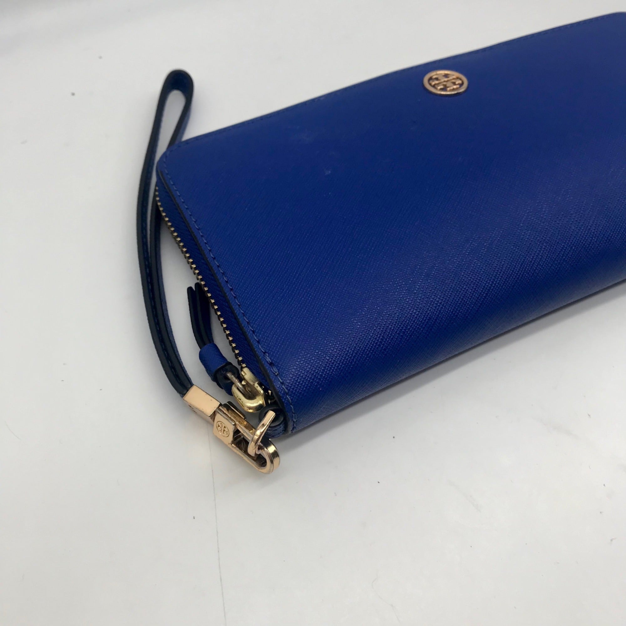 Tory Burch Royal Blue Robinson Continental Wallet