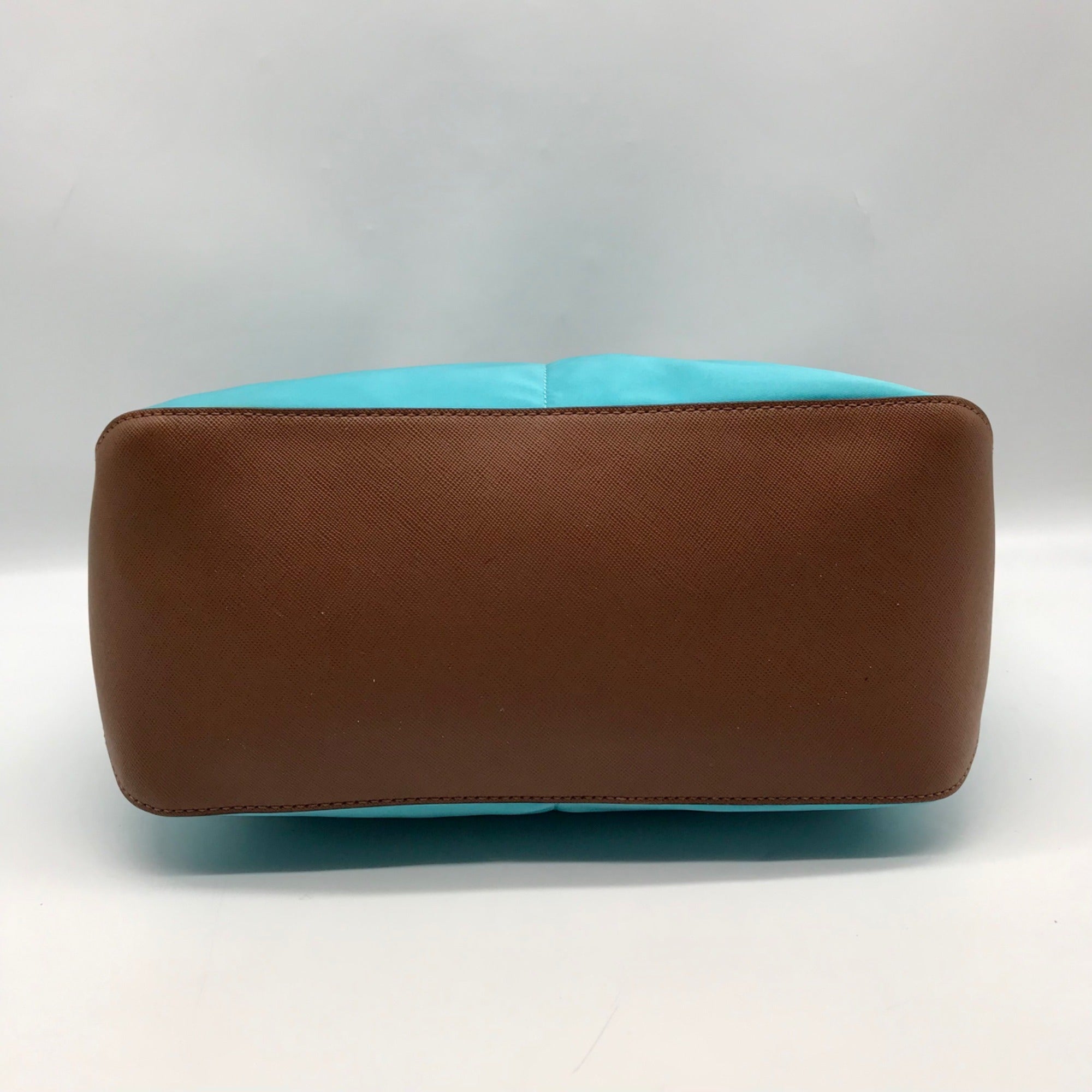 Michael Kors Blue Nylon &amp; Leather Pocket Tote