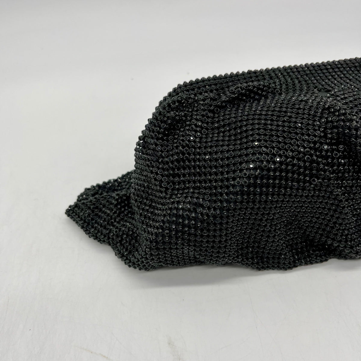 I.N.C International Concepts Black Mesh Pleated Clutch