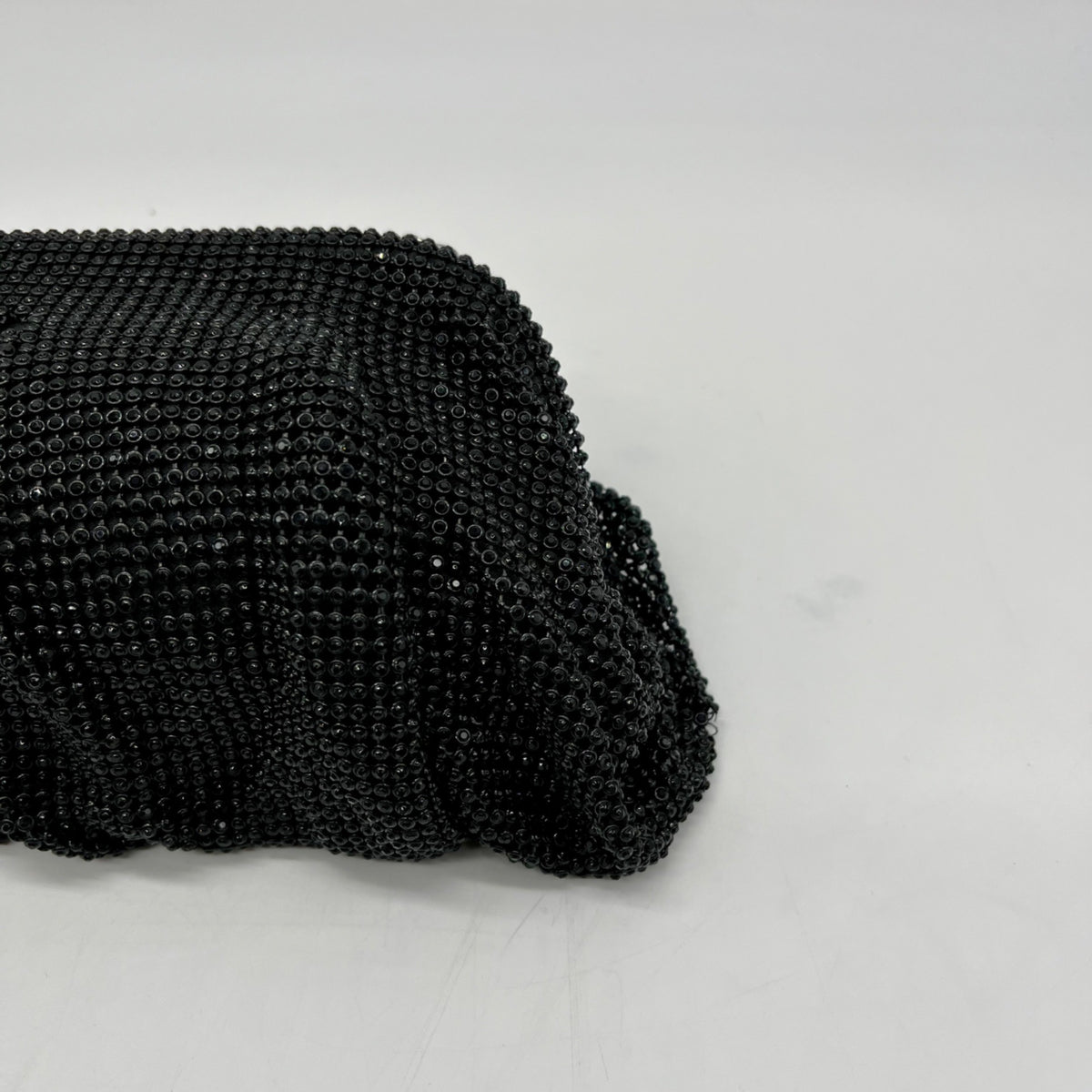 I.N.C International Concepts Black Mesh Pleated Clutch