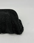 I.N.C International Concepts Black Mesh Pleated Clutch