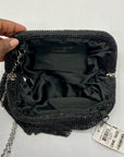 I.N.C International Concepts Black Mesh Pleated Clutch