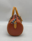Coach Orange Pebbled Leather Lacey Crossbody Bag CB876