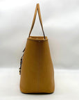 Michael Kors Jet Set Honey Crosshatch Leather Large Tote