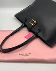 Kate Spade Katy Black Textured Leather Large Work Tote Bag - NWT