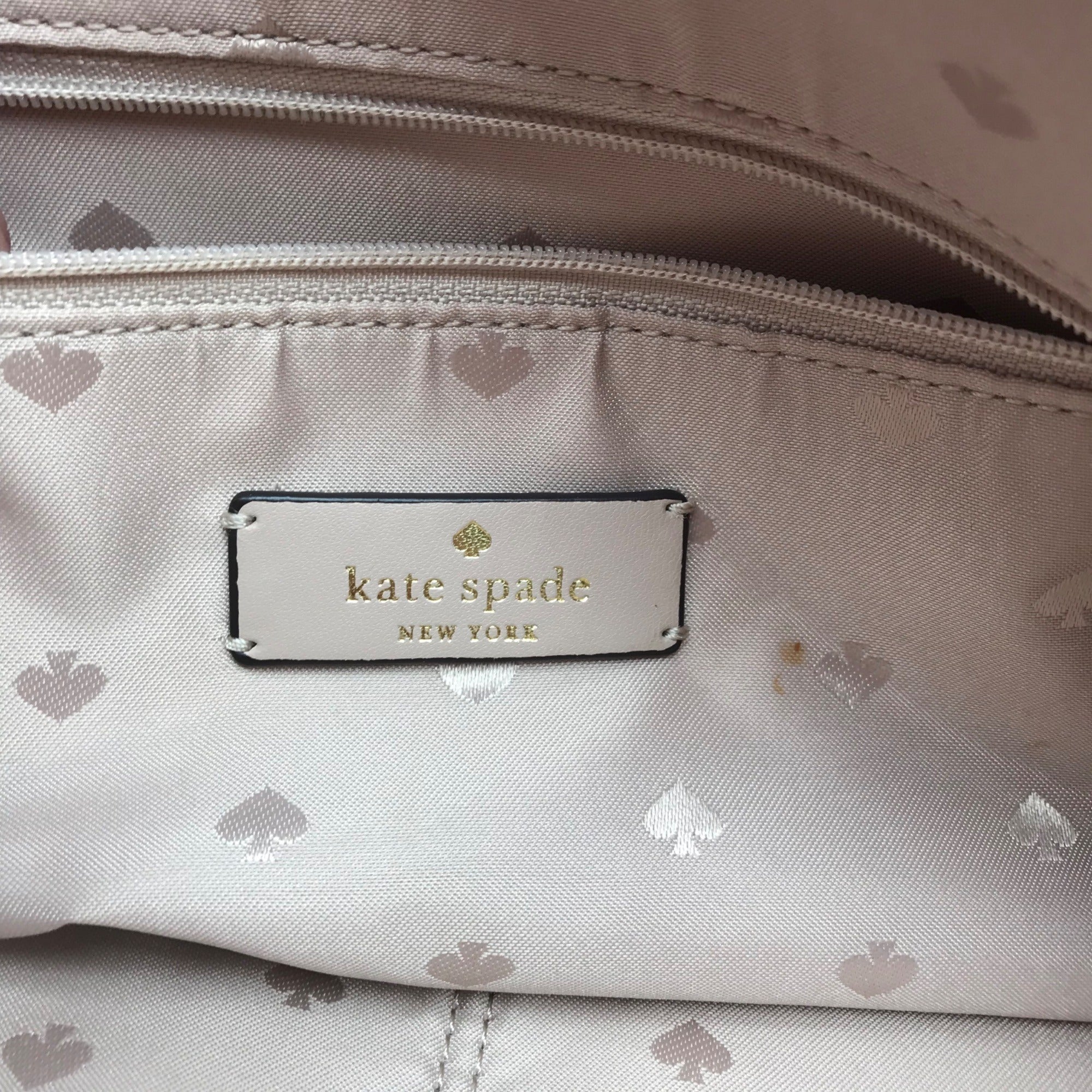 Kate Spade Light Beige Pebbled Leather Harlow Medium Tote Bag