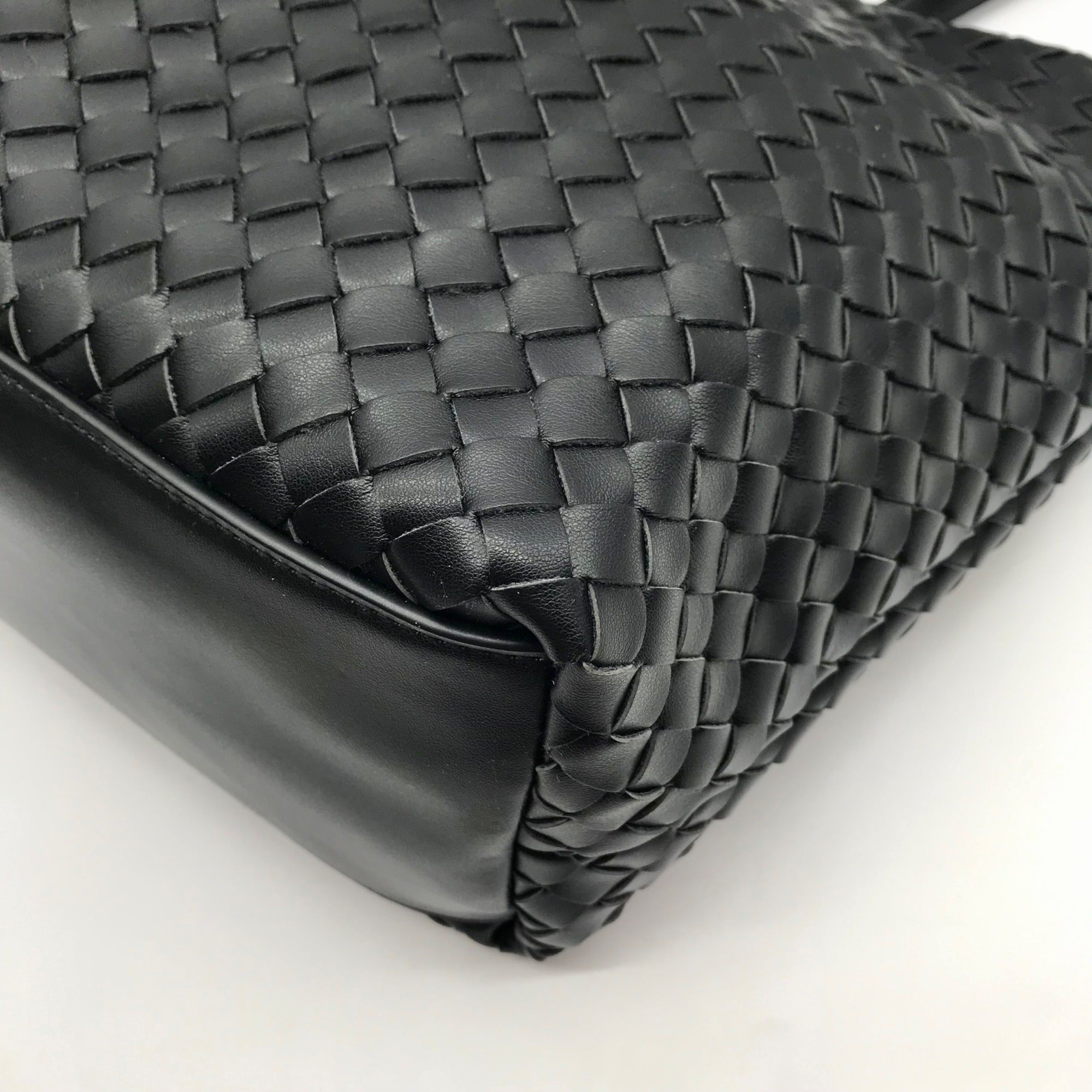 On 34th Black Woven Tote Bag