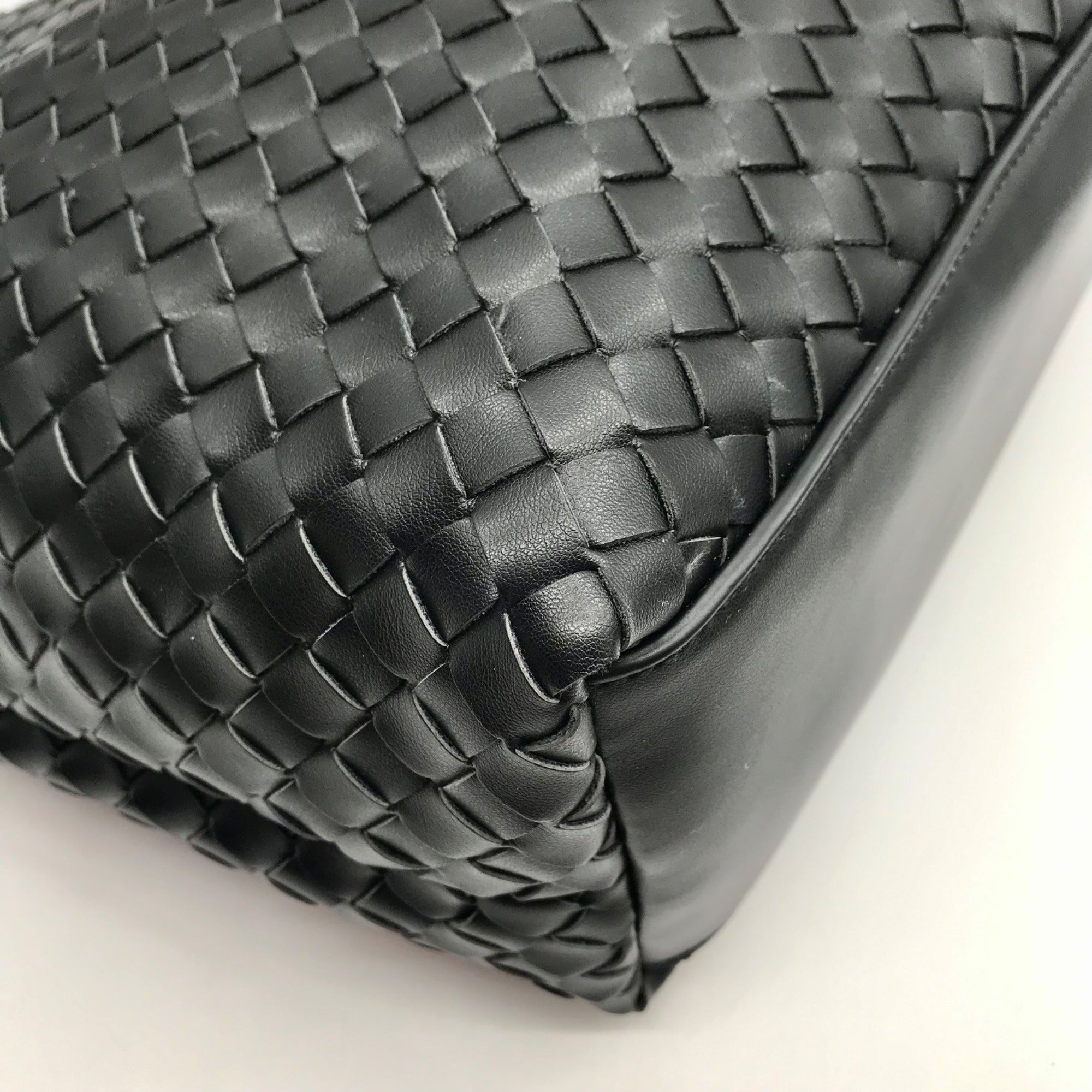 On 34th Black Woven Tote Bag