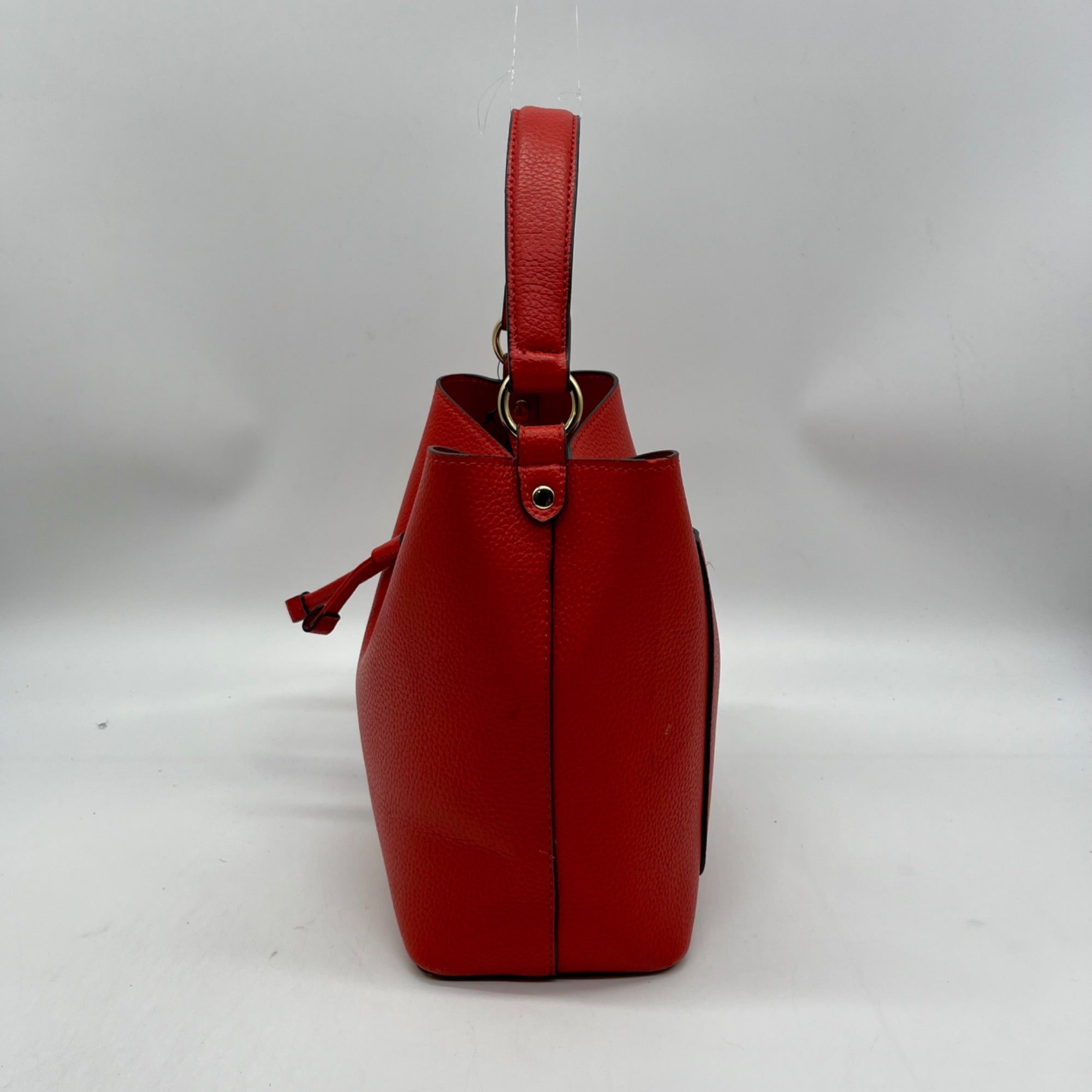 Nanette Lepore Red Drawstring Crossbody Bag