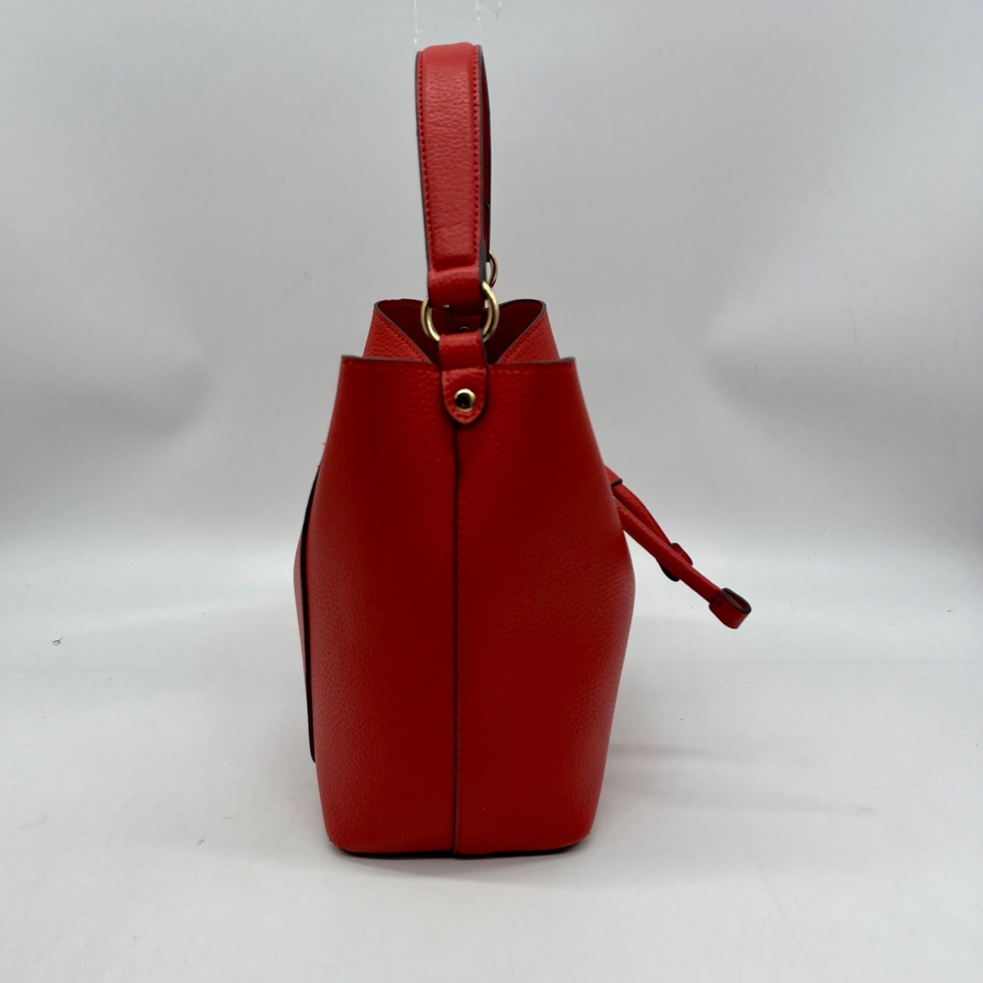 Nanette Lepore Red Drawstring Crossbody Bag