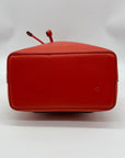 Nanette Lepore Red Drawstring Crossbody Bag