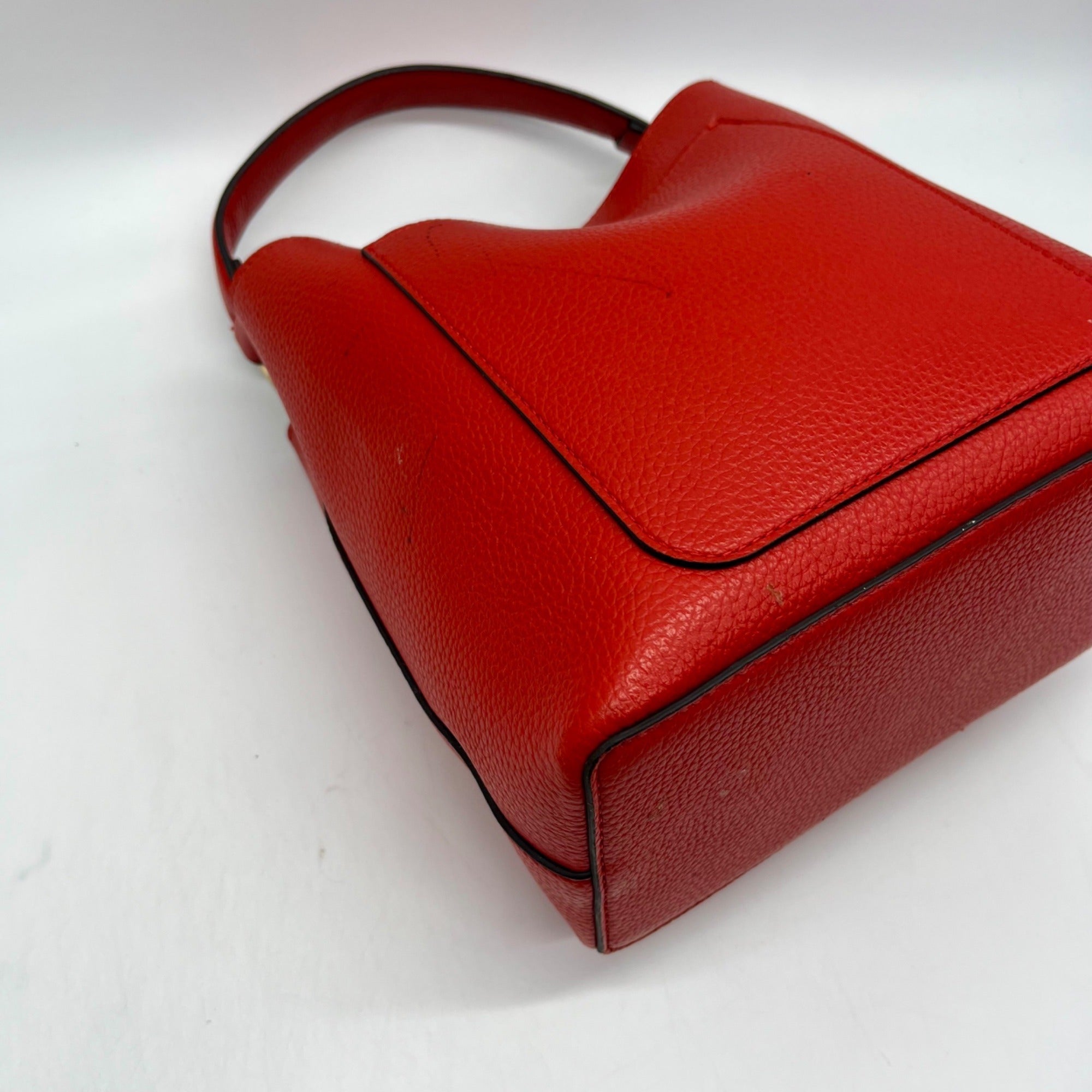 Nanette Lepore Red Drawstring Crossbody Bag